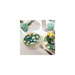 Lot de 6 assiettes  dessert en mlamine