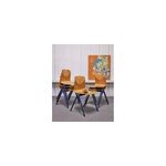 Lot de 6 chaises en bois et m�tal n�1136