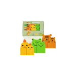 Lot de 6 gants de toilette bb & enfant