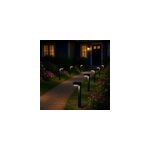 Lot de 8 potelets solaires � piquer noir ostry