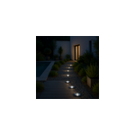 Lot de 8 spots solaires ronds decky