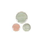 Lot d'assiettes 18 pi�ces bahia vert et