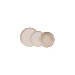 Lot d'assiettes uno sable réactif 18 piè Lot d'assiettes uno sable réactif 18 piè