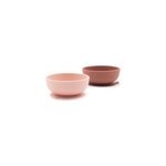 Lot de bols avec ventouse terracotta