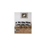 Lot de chaises en simili cuir noir n�1228