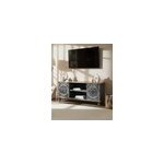 Lotus - meuble tv c�rus� en bois massif de manguier 150 cm