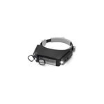 Loupe frontale x1. 5 a x17 4 lentilles 2 leds visiere orientable bijoux