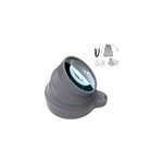 Loupe x4 lumineuse fishtec - corps en silicone, r�tractable