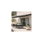 Lozio store banne motoris� 2, 95 x 2, 5 m en aluminium avec toile gris