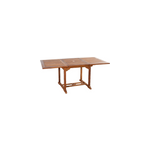 Lubok table de jardin rectangulaire et 6 chaises en teck huilé Lubok table de jardin rectangulaire et 6 chaises en teck huilé