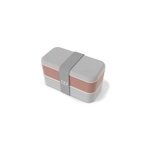 Lunch box rectangle 2x500ml rose gris
