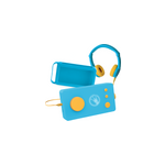 Lunii - ma fabrique à histoires bleue avec son casque assorti bleu et sa Lunii - ma fabrique à histoires bleue avec son casque assorti bleu et sa
