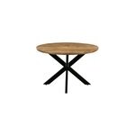 Macy - table � manger ronde 4 personnes 120 cm en bois massif