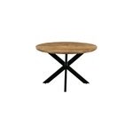 Macy - table � manger ronde 4 personnes 130 cm en bois massif