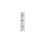 Maine - vitrine 1 porte vitr�e acier blanc 40x180 cm