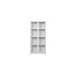 Maine - vitrine 2 portes vitr�es acier blanc 80x175 cm