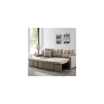 Malmo canapé d'angle 4 places convertible beige Malmo canapé d'angle 4 places convertible beige