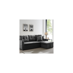 Malmo canap� d'angle 4 places convertible gris