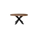 Manaus - table repas ronde 4 personnes d140 cm en bois massif