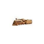 Maquette en bois 3d, conception de train avec mouvement m�canique. 282 pi�ces.