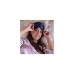 Masque de sommeil en soie bleu nuit