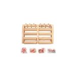 Masseur de pieds en bois 5 rouleaux Masseur de pieds en bois 5 rouleaux