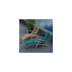 Matelas vert pour chaise longue