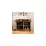 Meuble de bar en bois de cdre recycl et mtal - spritz