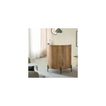 Meuble bar en bois de manguier et marbre adler Meuble bar en bois de manguier et marbre adler