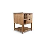 Meuble bas rangement 6 tiroirs plateau