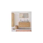 Meuble salle de bain 6 tiroirs 120