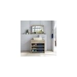 Meuble salle de bain en bois d'hva 80