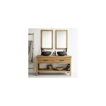 Meuble de salle de bain bois de teck 135