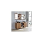 Meuble salle de bain bois de teck 160