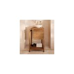 Meuble de salle de bain en bois de teck 50 cm - lucette