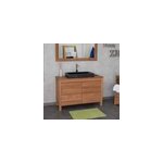 Meuble sdb en teck massif 140 cm varedo