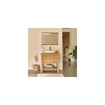 Meuble sous vasque en teck recycl 82 cm
