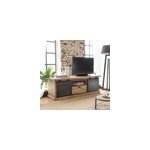 Meuble tv bois de manguier et m�tal