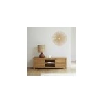 Meuble tv en bois de teck 4 tiroirs