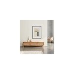 Meuble tv en mindi massif et cannage