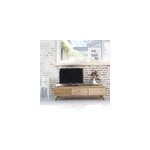 Meuble tv mindi 3 tiroirs abattants