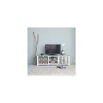 Meuble tv pin recycl 4 tiroirs