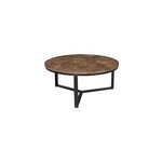 Milano - table basse ronde 60 cm en marbre emperador