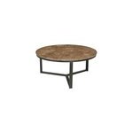 Milano - table basse ronde 80 cm en marbre emperador