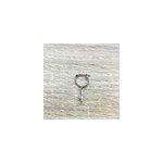 Mini créole boule labradorite argent Mini créole boule labradorite argent