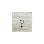 Mini cr�ole boule lapis lazuli argent