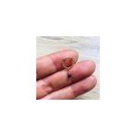 Mini cr�ole boule lapis lazuli bleue or