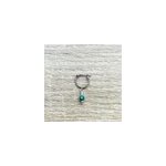 Mini crole boule malachite verte argent
