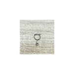 Mini créole boules quartz fumé argent Mini créole boules quartz fumé argent
