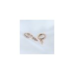 Mini creoles pedentif plaqu or